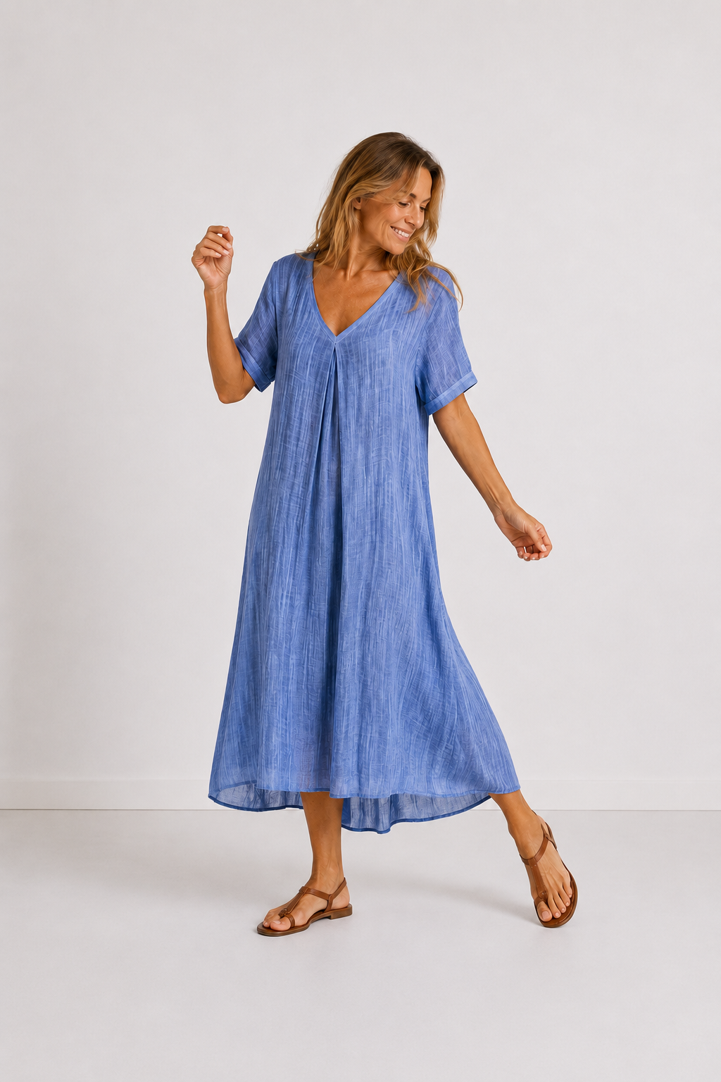 Violet maxi-jurk