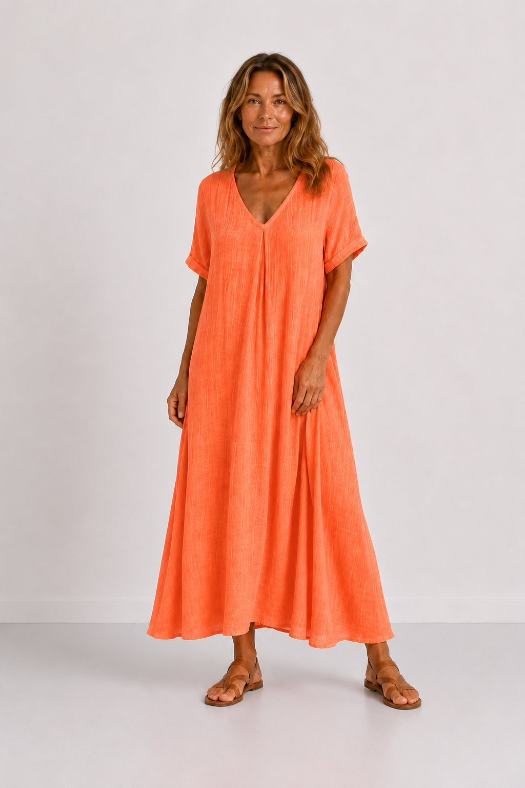 Violet maxi-jurk