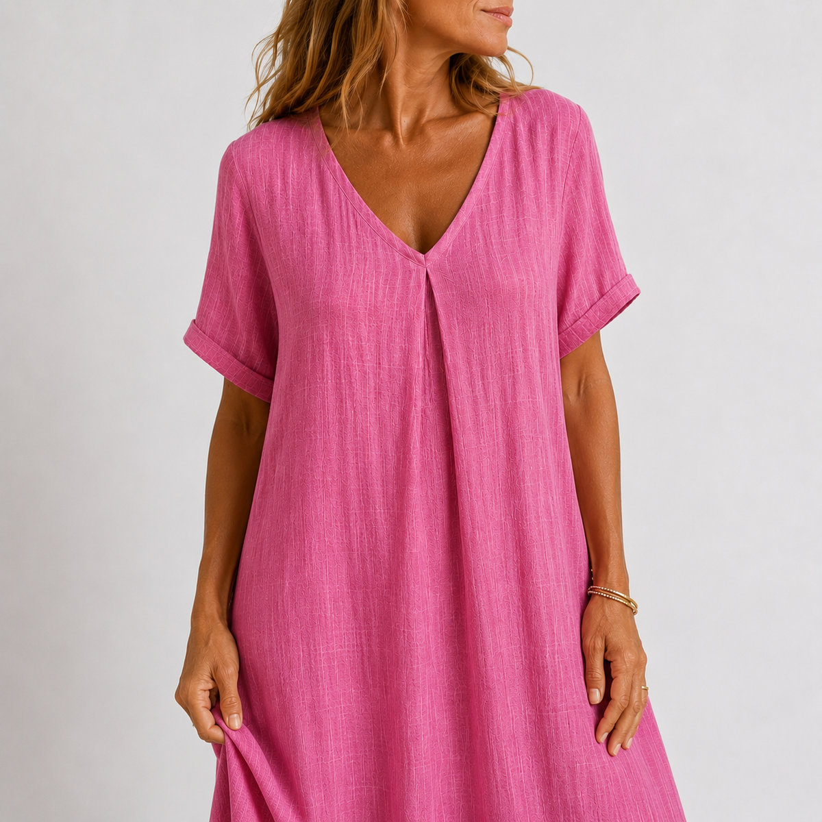 Violet maxi-jurk