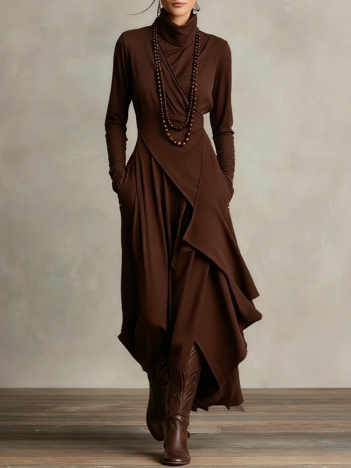 Arielle | Vintage Asymmetrische Coljurk