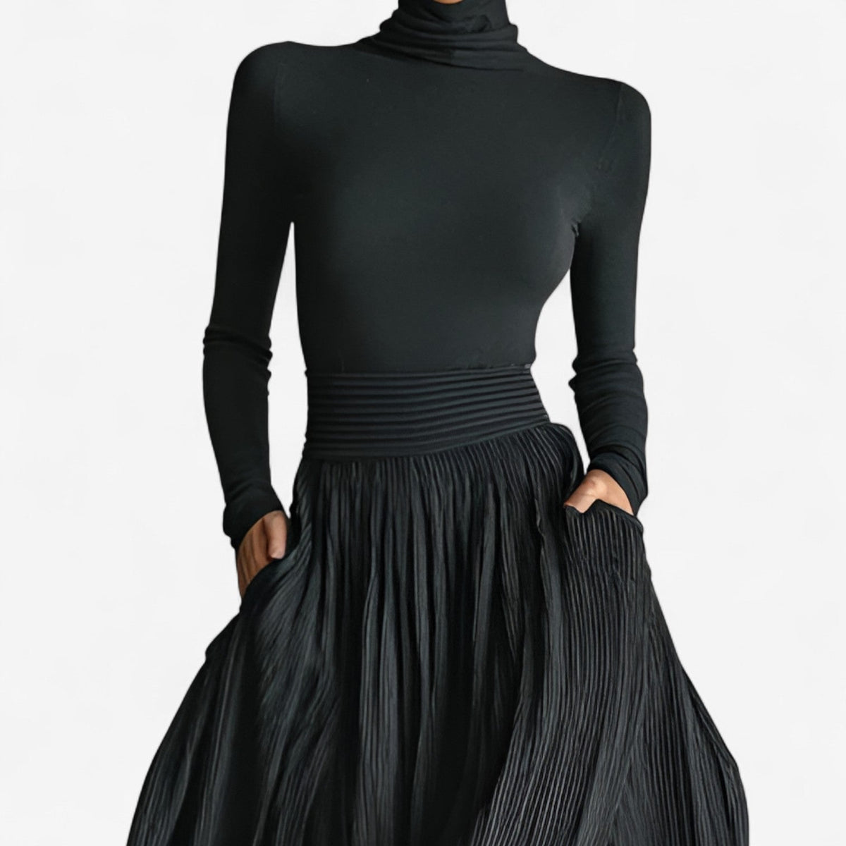 Rachel | Maxi-jurk met hoge taille